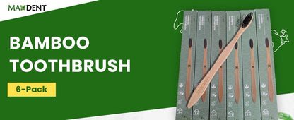 Maxdent Bamboo toothbrush 6 units