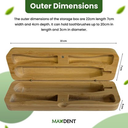 View details for Bamboo Storage/travel box for electric toothbrush. Sonicare and IPX-7 Compatible 