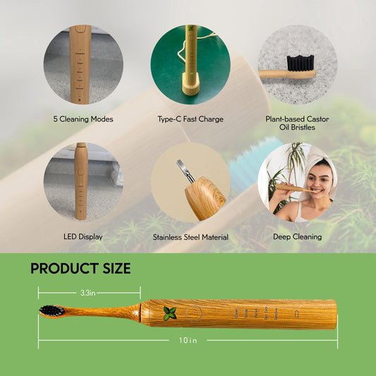  Back to Nature Bamboo Electric Toothbrush 