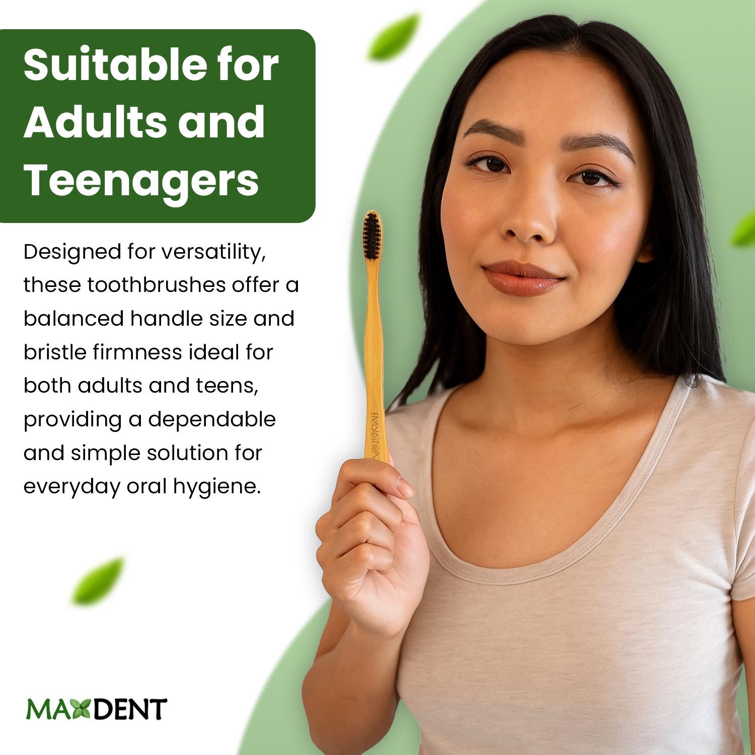 Maxdent Bamboo toothbrush 6 units