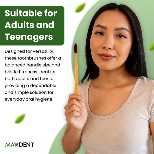 Maxdent Bamboo toothbrush 6 units