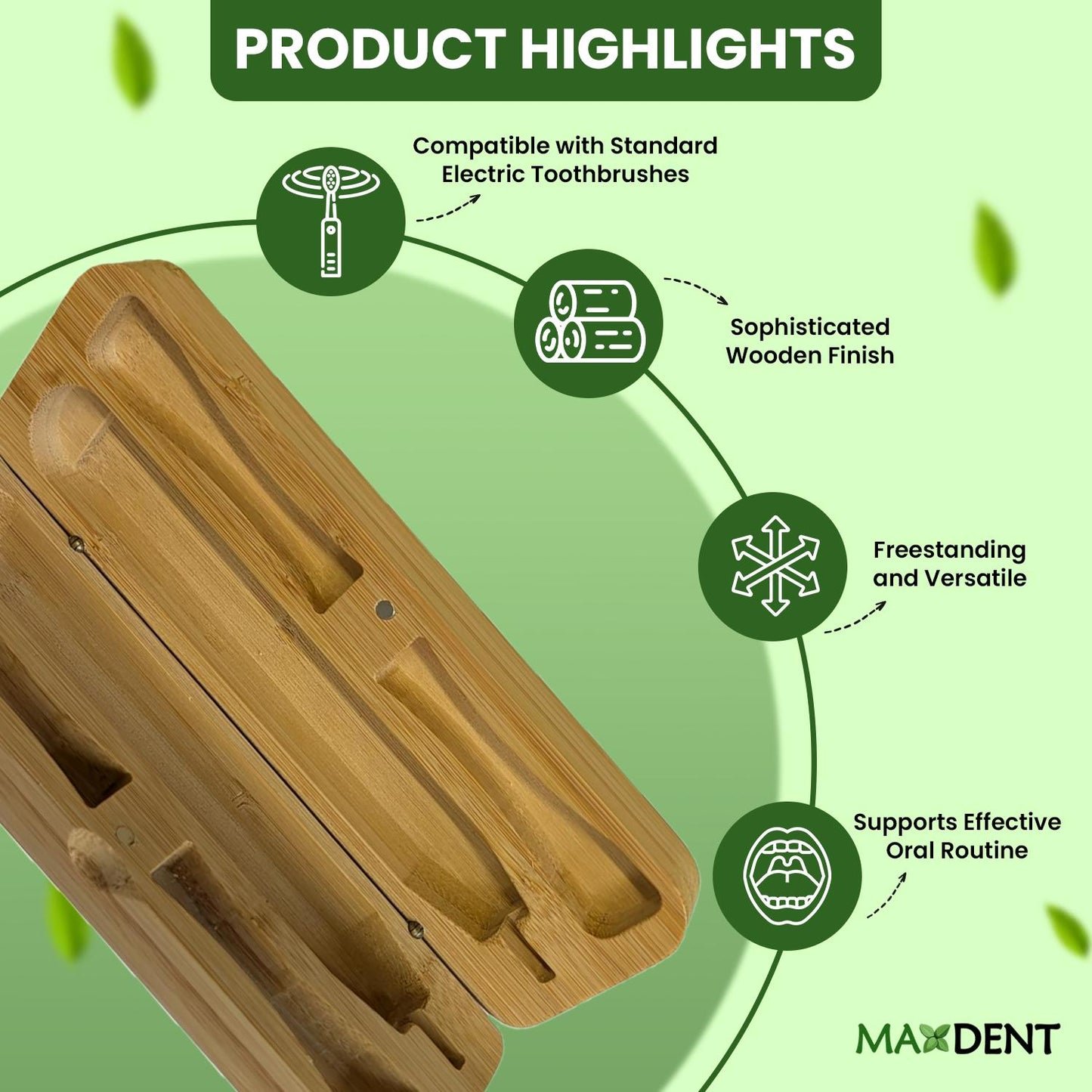 View details for Bamboo Storage/travel box for electric toothbrush. Sonicare and IPX-7 Compatible 